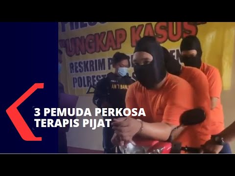 Perkosa Terapis Pijat Refleksi, 3 Pemuda Ditangkap