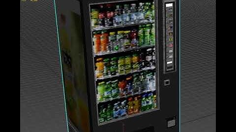Electronic beverage vending machine 3D model