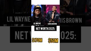 Lil Wayne vs Chris Brown! Net Worth comparison. #lilwayne #chrisbrown #networth #comparison #worth