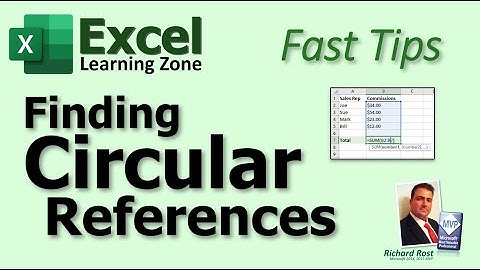 Fast Tips - Microsoft Excel - Finding Circular References