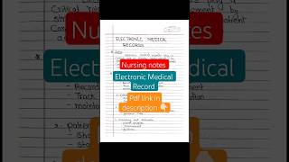 Electronic medical record || nursing notes || nursing administration || Bsc nursing, GNM