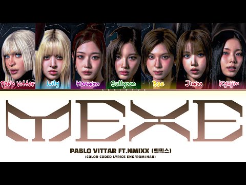 PABLLO VITTAR FT.NMIXX (엔믹스) 'MEXE' (color coded lyrics)