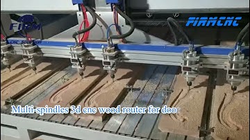 Multi spindles 3D carving cnc woodworking 4 axis wood cnc machine