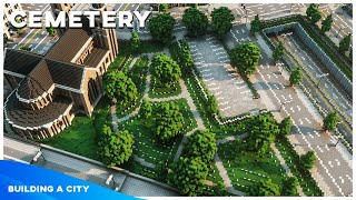 Building A City #105 (S2) // Cemetery // Minecraft Timelapse