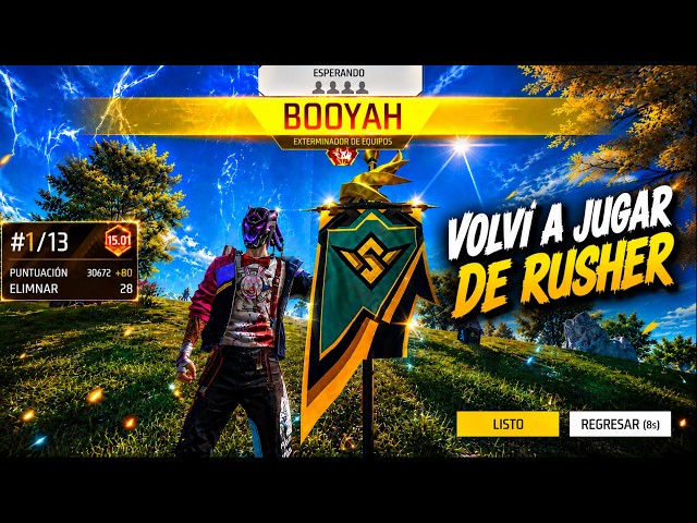 ASI JUEGA UN EX RUSHER PROFESIONAL DE EMULADOR 😰 | DE ORO A TOP GLOBAL #19🔥 | FREE FIRE ☠️