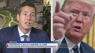 Senate candidate Bernie Moreno calls Ohio opponent a liar over Trump endorsement