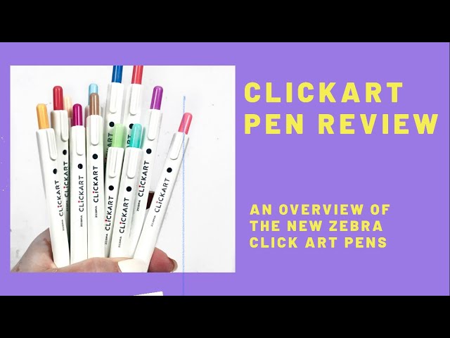 Zebra CLiCKART Retractable Marker Pen – Yoseka Stationery