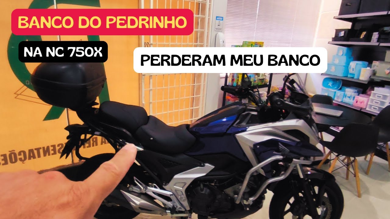 BANCO CONFORT NA NC750X. PERDERAM MEU BANCO.
