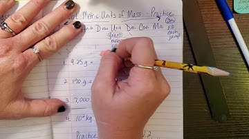 Envision Math 5th Grade Converting Metric Units of Mass