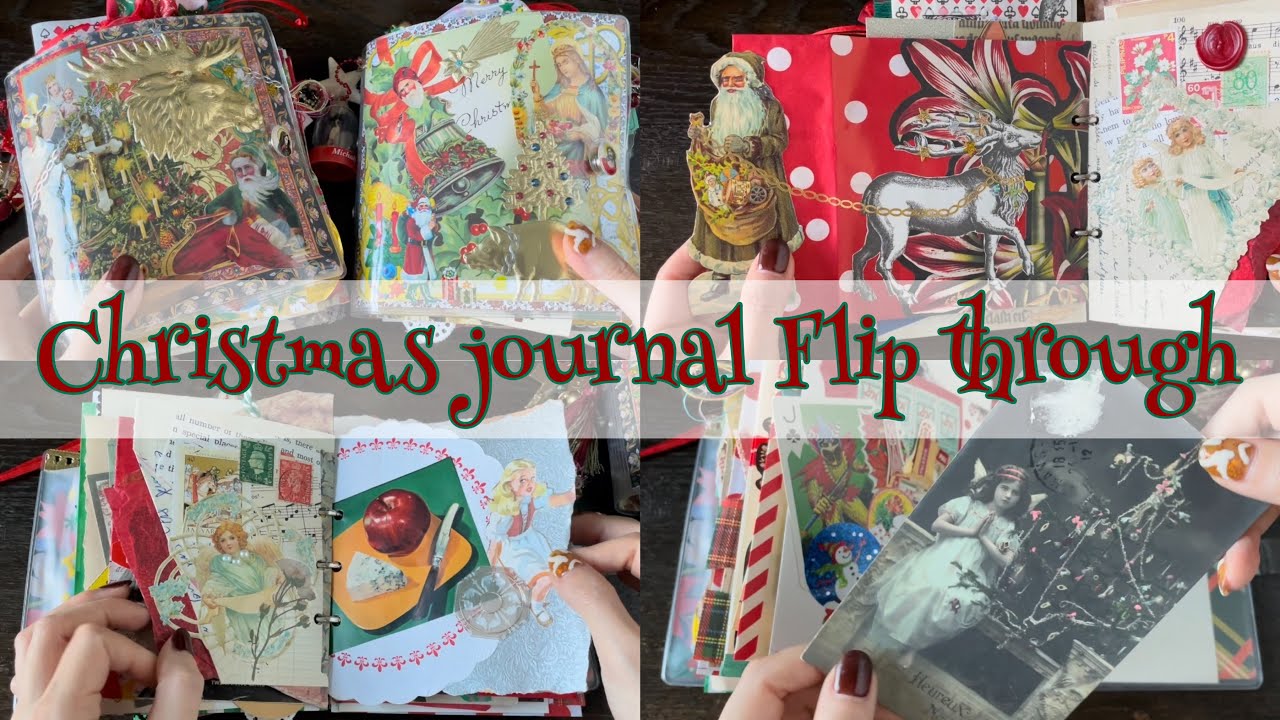 junkjournal ジャンクジャーナル 雑記帳 Christmas junkjournal