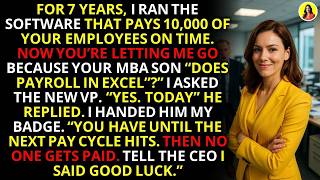 I Was Fired for an MBA's Excel Sheet – Payroll Revenge Story 💼