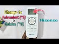 Hisense Air Conditioner: How to Change to Celsius (°C) or Fahrenheit (°F)