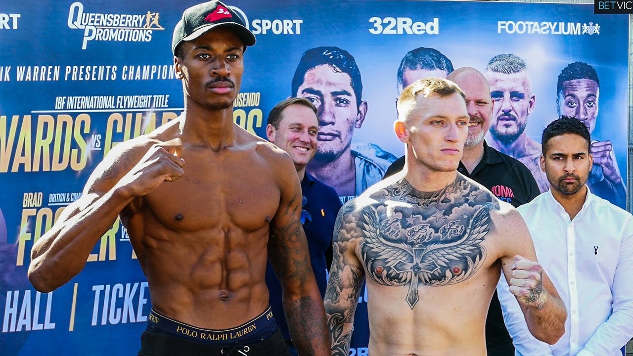 Edwards vs Guarneros FULL UNDERCARD WEIGH IN & FACE OFFS | Frank Warren boxing