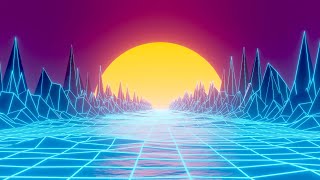 4K Vaporwave Retro Screensaver I Made In Blender (10 Hours)