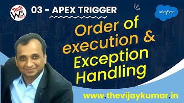 03 Apex Trigger -  Order of execution, and Exception Handling in Salesforce