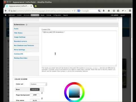 Custom style for the language block on a multi-lingual Info-Point