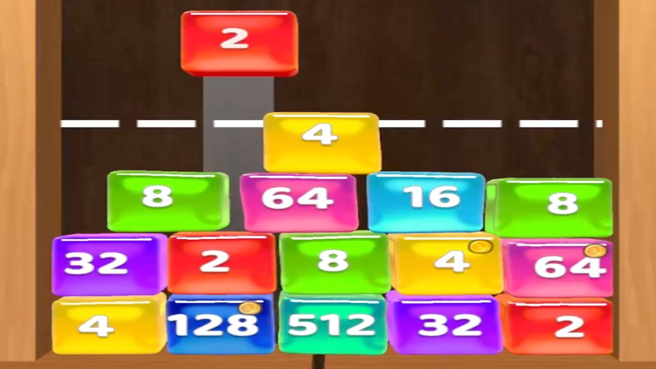 Jelly Cubes 2048: Puzzle Game - Gameplay New Mobile Games 2023 Android ...