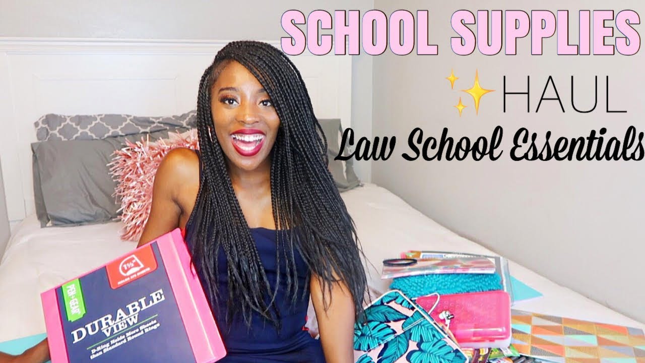 Back to School Supplies Haul + LAW SCHOOL Essentials - YouTube