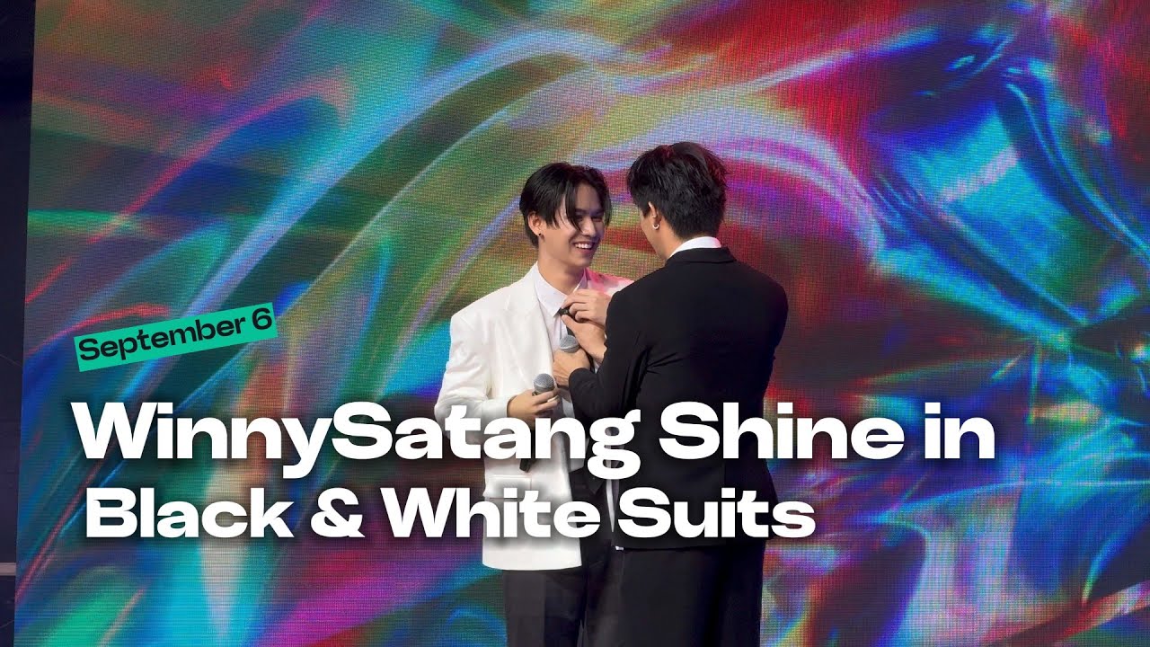 WinnySatang Shine in Black & White Suits | Praew Charity 2025