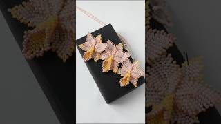 Make it easy - Beaded orchid jewelry #makeiteasy #orchid #jewelrymaking #jewelrymaker #beauty #diy