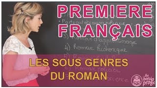 The subgenres of the novel - French First - Les Bons Profs