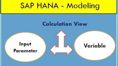Difference between input parameter and variable in SAP HANA | input parameter vs variable sap hana