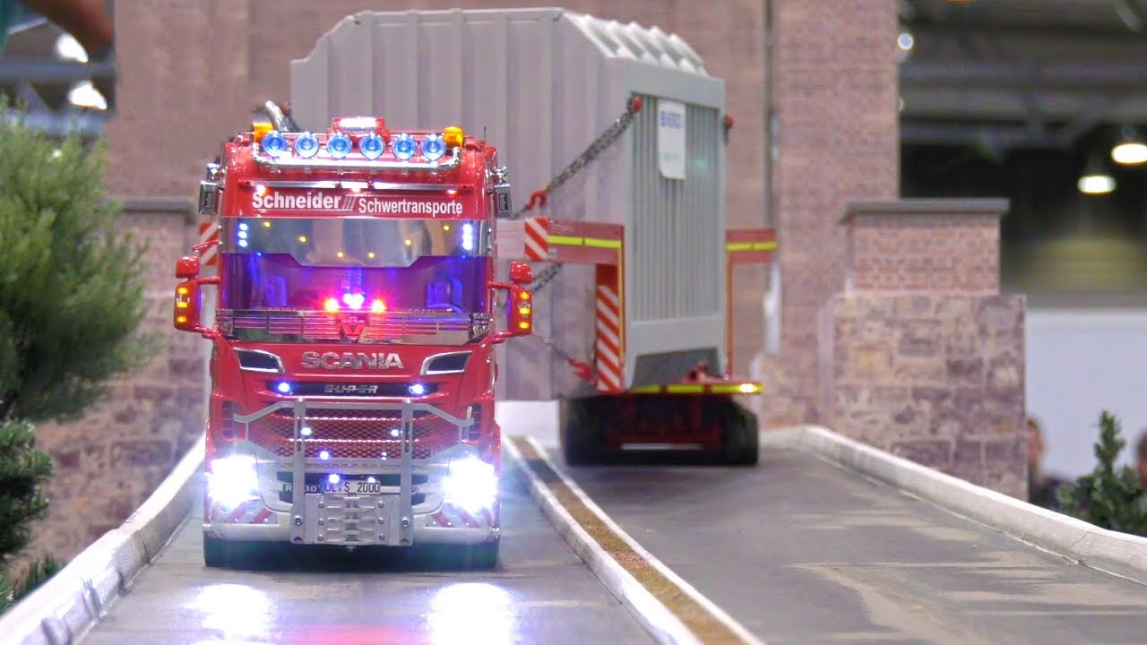 BIG Rc Truck Action! Scania! MAN! MB Arocs! Modell Hobby Spiel 2017!