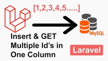 How To Insert and Get Multiple IDs In One Column In Database In Laravel