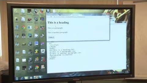 HTML5 Lecture Series at SNHU - Lecture 20 jQuery