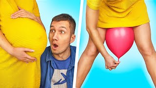 Wyzwanie Bycia w Ciąży przez 24 Godziny / Zabawne Sytuacje Ciężarnych!
