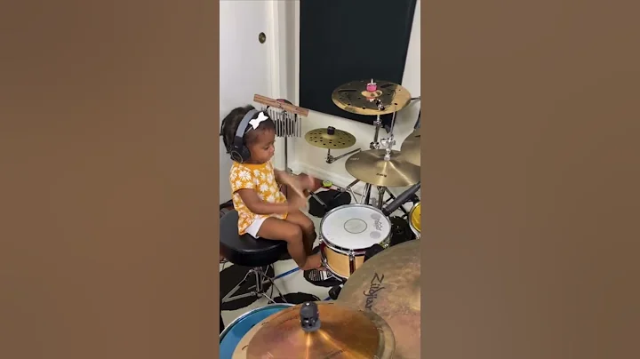 Kid drummer Shia is Dua Lipa’s new drummer! 🥁 #shorts | Wilson World