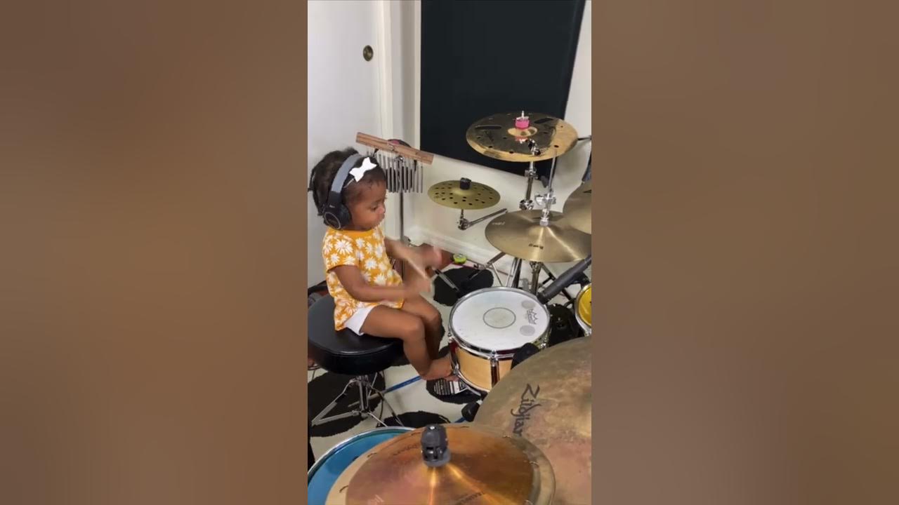 Kid drummer Shia is Dua Lipa’s new drummer! 🥁 #shorts | Wilson World