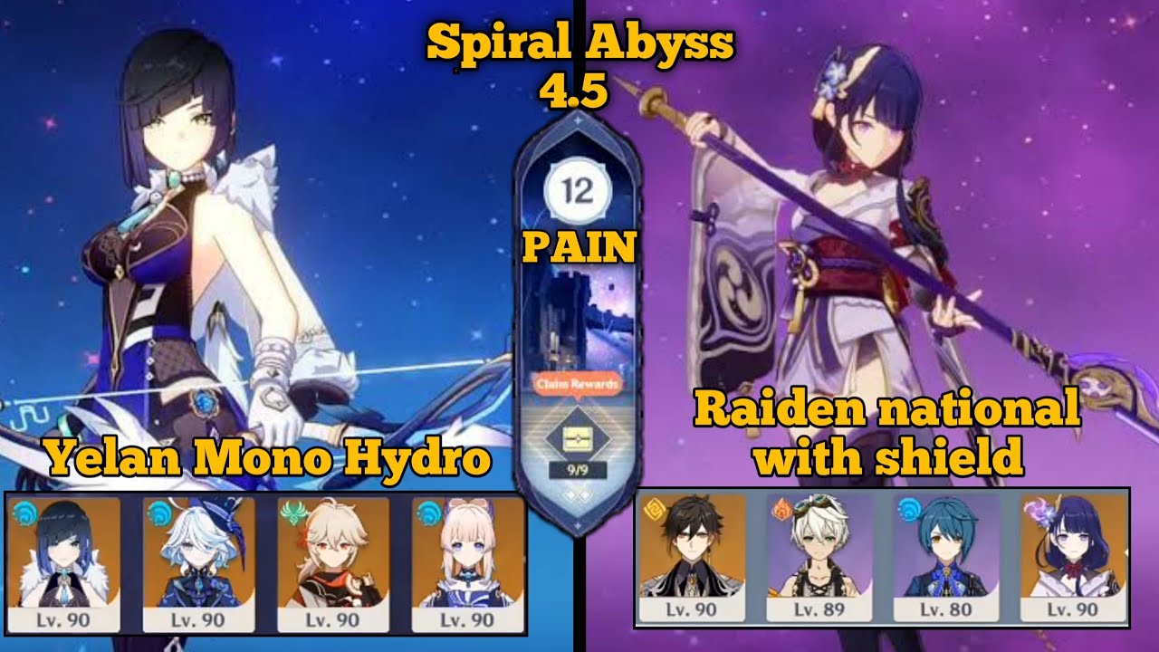 Pure Abyss Genshin Impact 4.5 Abyss +(pure skill issue) - YouTube