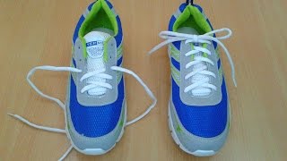 How to Insert/Put Shoelaces on Shoes and Make Criss Cross Style