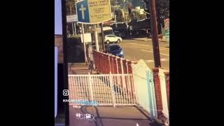 Ac transit bus crash into body shop Oakland, California if you know you know🍿🎥🌎 #oaklandturftours