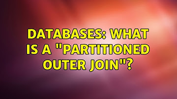 Databases: What is a "PARTITIONED OUTER JOIN"?