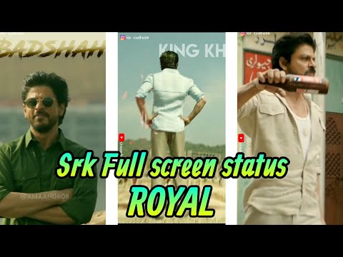 Shahrukh khan full screen status|SRK royal status|PG status full screen|Raees status