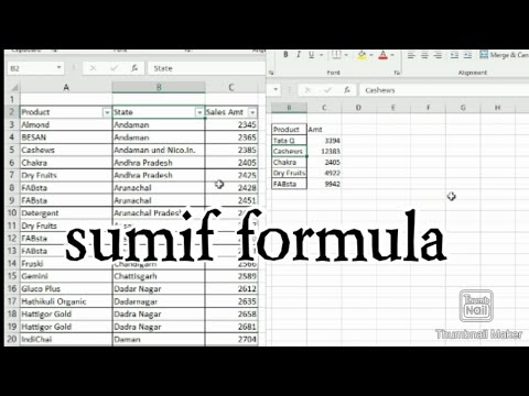 How to use sumif formula in excel  #shorts