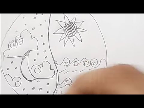 How to draw a climate drawing easy. - YouTube