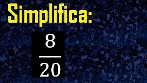 Qual a simplificação de 8 20?