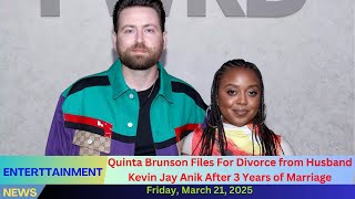 Quinta Brunson Files For Divorce from Husband Kevin Jay Anik After 3 Years of Marriage