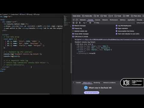 Coding Tips_004 | Do you still print messy data arrays in your console?