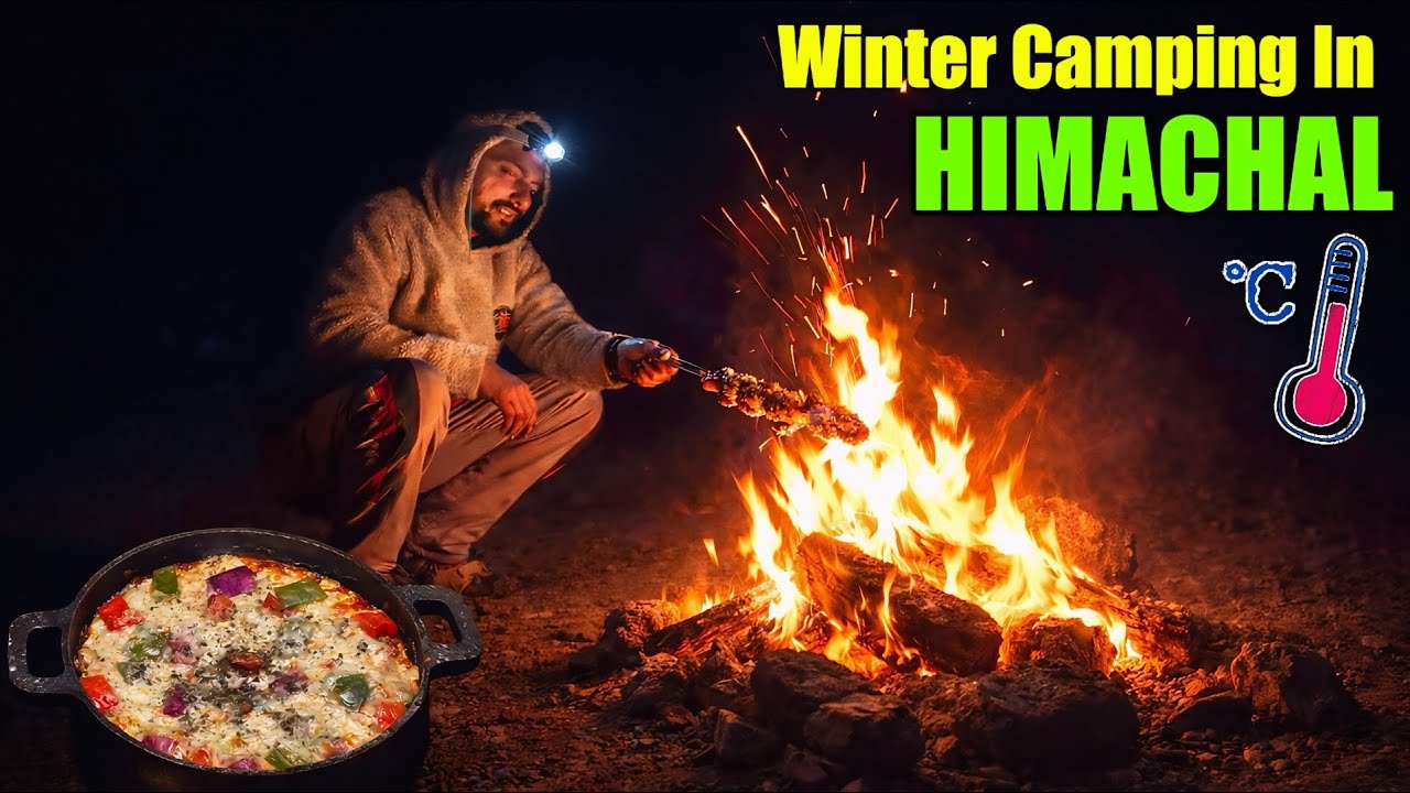 Himachal ke Ghane Jungle mein bacho ke saath kaati ek raat 🥶 | Extreme Winter Camping