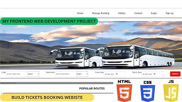 🚍 Bus Ticket Booking Website | Frontend Web Development Project (HTML, CSS, JavaScript)