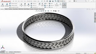 How to make a 'Bangle' in Solidworks 2016