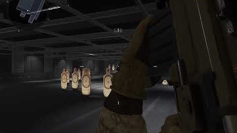 Warface shooting range Standing sniper training with the CheyTac M200 + 4.5x and 5.5x scopes