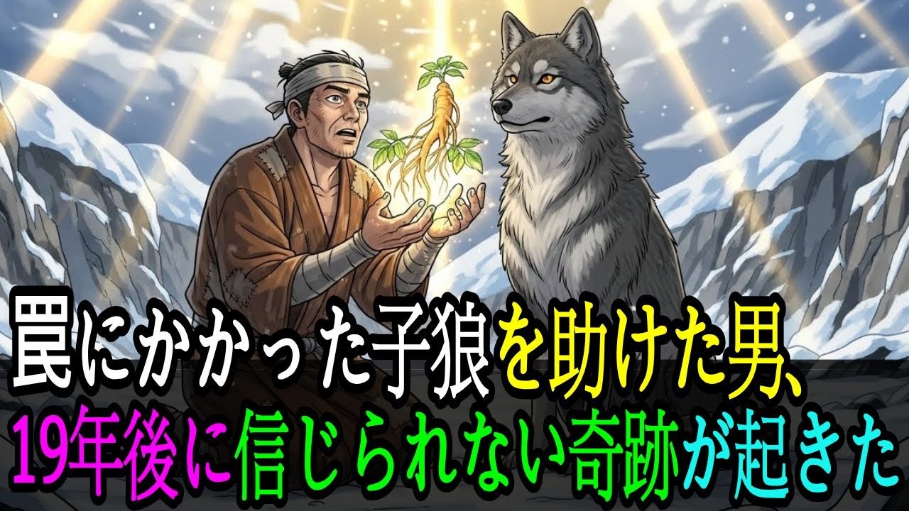罠にかかった子狼を助けた男、19年後に信じられない奇跡が起きた  心語物語｜心に響く感動と人情の昔話