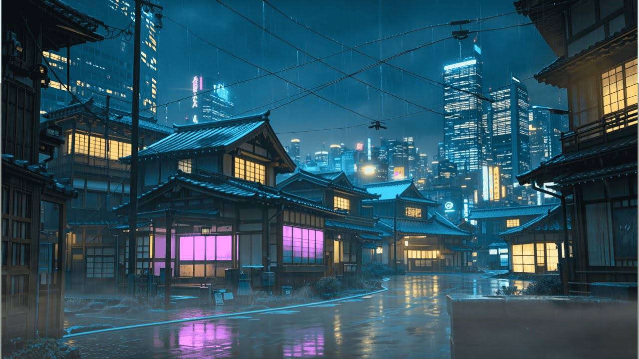 Neon Dreams | Cyberpunk Lofi Rainy Night