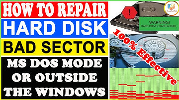 BAD SECTOR HARD DISK REPAIR in MS DOS or Outside the Windows 99.999% Effective | English