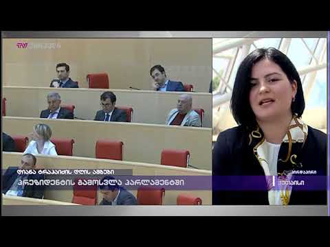 პრეზიდენტის გამოსვლა პარლამენტში - ანა ნაცვლიშვილი პრეზიდენტის გამოსვლის შეფასებით